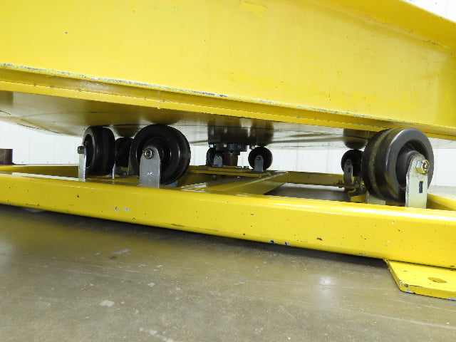 54"W x 55"L Pallet Rotator Transfer Conveyor 50"BF 2.5" Gravity Roller Turntable