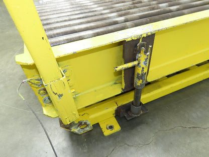 54"W x 55"L Pallet Rotator Transfer Conveyor 50"BF 2.5" Gravity Roller Turntable