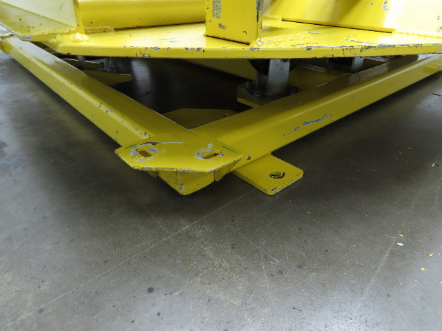 54"W x 55"L Pallet Rotator Transfer Conveyor 50"BF 2.5" Gravity Roller Turntable