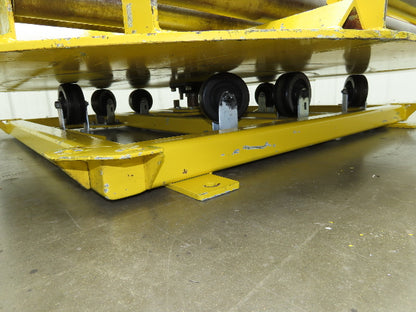 54"W x 55"L Pallet Rotator Transfer Conveyor 50"BF 2.5" Gravity Roller Turntable