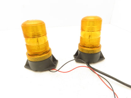 Meteor Lite Forklift Safety Flashing Strobe Light Amber 12-80VDC Lot of 2