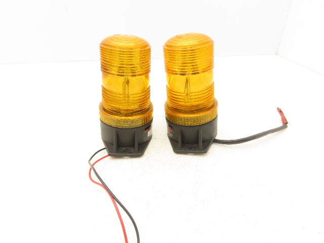 Meteor Lite Forklift Safety Flashing Strobe Light Amber 12-80VDC Lot of 2