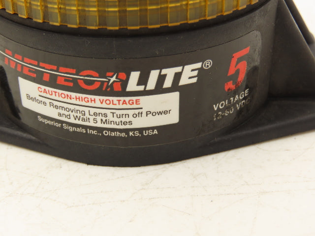 Meteor Lite Forklift Safety Flashing Strobe Light Amber 12-80VDC Lot of 2