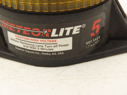 Meteor Lite Forklift Safety Flashing Strobe Light Amber 12-80VDC Lot of 2