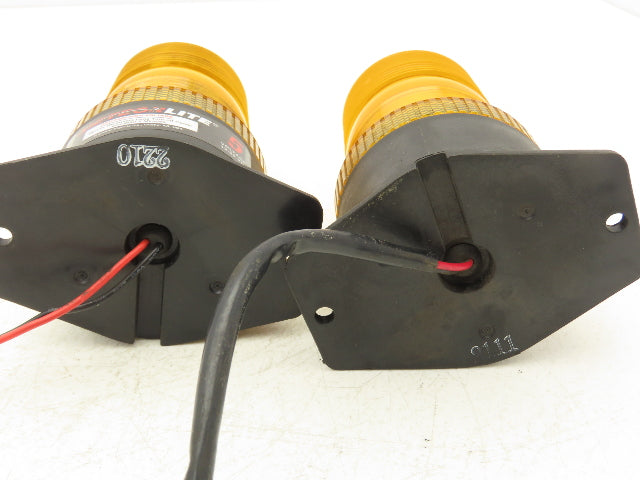Meteor Lite Forklift Safety Flashing Strobe Light Amber 12-80VDC Lot of 2