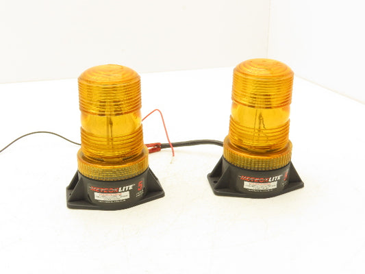 Meteor Lite Forklift Safety Flashing Strobe Light Amber 12-80VDC Lot of 2