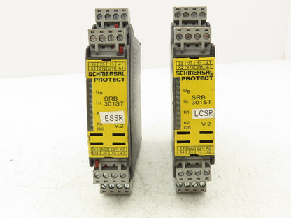 Schmersal SRB301ST-24V-(V.2) Automation Protect Safety Relay Unit 24VDC Lot of 2