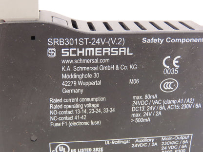 Schmersal SRB301ST-24V-(V.2) Automation Protect Safety Relay Unit 24VDC Lot of 2