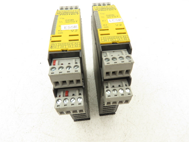 Schmersal SRB301ST-24V-(V.2) Automation Protect Safety Relay Unit 24VDC Lot of 2
