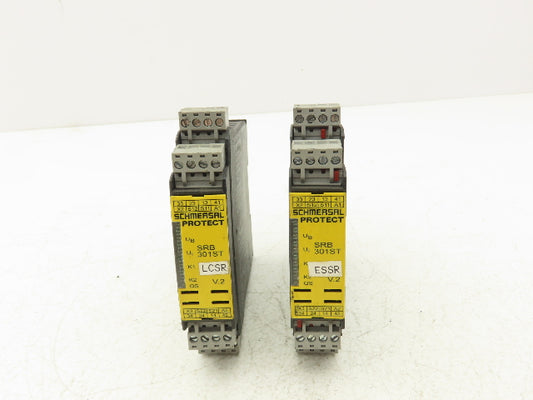 Schmersal SRB301ST-24V-(V.2) Automation Protect Safety Relay Unit 24VDC Lot of 2