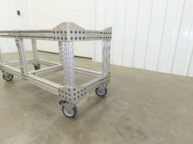 1530 Aluminum Table Work Cart 80/20 Extrusion T Slot 57x21" Caster Machine Base