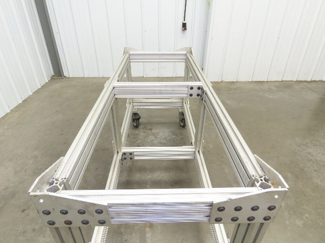 1530 Aluminum Table Work Cart 80/20 Extrusion T Slot 57x21" Caster Machine Base