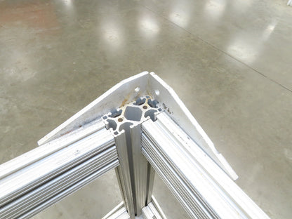 1530 Aluminum Table Work Cart 80/20 Extrusion T Slot 57x21" Caster Machine Base