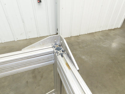 1530 Aluminum Table Work Cart 80/20 Extrusion T Slot 57x21" Caster Machine Base