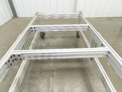 1530 Aluminum Table Work Cart 80/20 Extrusion T Slot 63x33" Caster