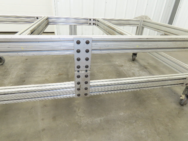 1530 Aluminum Table Work Cart 80/20 Extrusion T Slot 63x33" Caster
