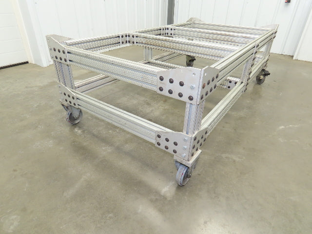 1530 Aluminum Table Work Cart 80/20 Extrusion T Slot 63x33" Caster