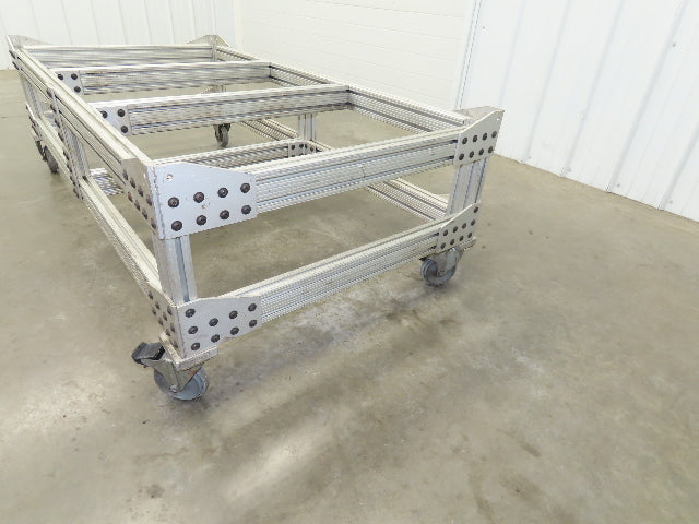 1530 Aluminum Table Work Cart 80/20 Extrusion T Slot 63x33" Caster