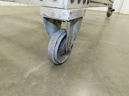 1530 Aluminum Table Work Cart 80/20 Extrusion T Slot 63x33" Caster