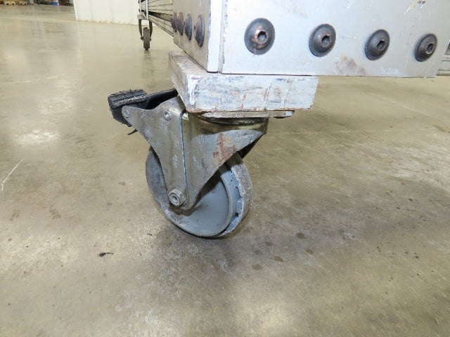 1530 Aluminum Table Work Cart 80/20 Extrusion T Slot 63x33" Caster