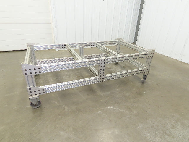 1530 Aluminum Table Work Cart 80/20 Extrusion T Slot 63x33" Caster