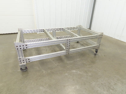 1530 Aluminum Table Work Cart 80/20 Extrusion T Slot 63x33" Caster