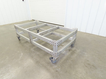1530 Aluminum Table Work Cart 80/20 Extrusion T Slot 63x33" Caster