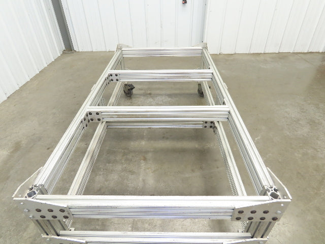 1530 Aluminum Table Work Cart 80/20 Extrusion T Slot 63x33" Caster