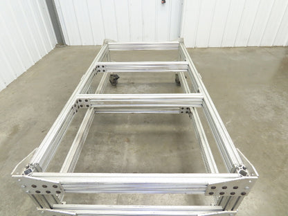 1530 Aluminum Table Work Cart 80/20 Extrusion T Slot 63x33" Caster