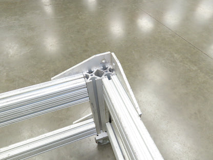 1530 Aluminum Table Work Cart 80/20 Extrusion T Slot 63x33" Caster
