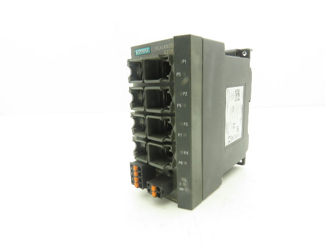 Siemens 6GK5208-0BA10-2AA3 SCALANCE X208 Managed IE Switch 8x 10/100 Mbps RJ45