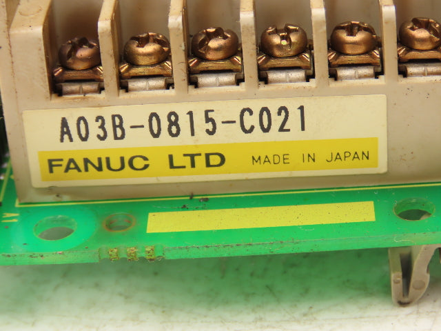 Fanuc A20B-1007-660 I/O Input PCB Backplane & Terminal Module Lot of 2