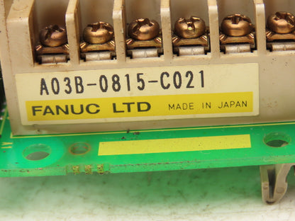 Fanuc A20B-1007-660 I/O Input PCB Backplane & Terminal Module Lot of 2