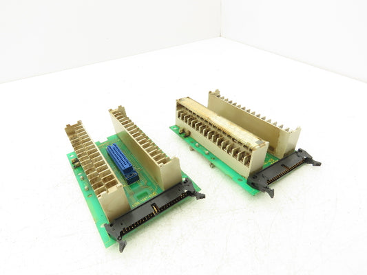 Fanuc A20B-1007-660 I/O Input PCB Backplane & Terminal Module Lot of 2