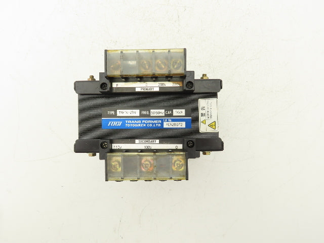 Toyogiken TRH1K-21N Togi Stepdown Control Transformer 1kva HV 220 LV 110