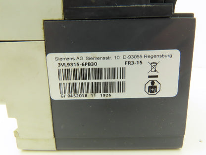 Siemens HFK3R150 Circuit Breaker Type HFGB 150A NEMA with operator
