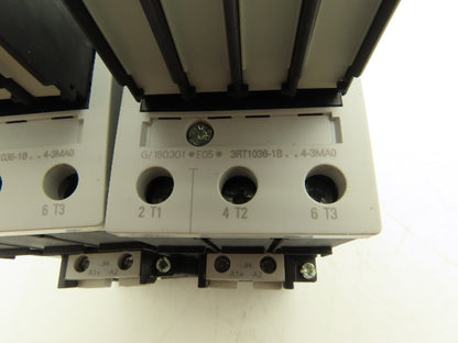Siemens 3RT1036-1BB44-3MA0 Motor Starter Contactor 50Hp 575V 3Ph Lot of 2