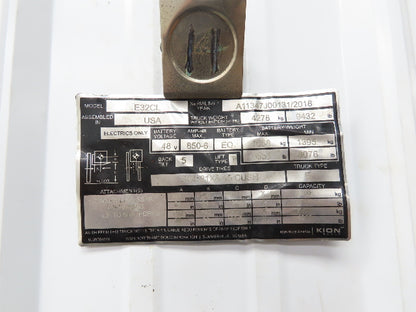 Linde Forklift E Stop With Bracket Removed From E32CL