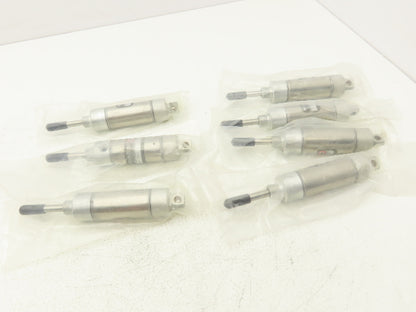 ARO Single Acting Round Pneumatic Air Cylinder 1" Stroke Spring Return -Lot of 7