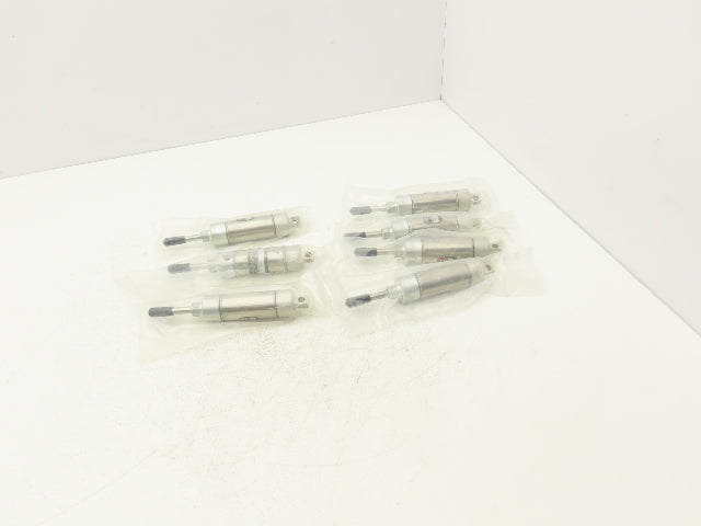 ARO Single Acting Round Pneumatic Air Cylinder 1" Stroke Spring Return -Lot of 7