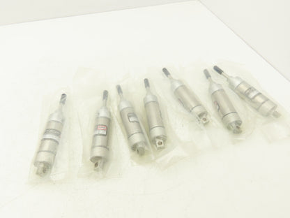 ARO Single Acting Round Pneumatic Air Cylinder 1" Stroke Spring Return -Lot of 7