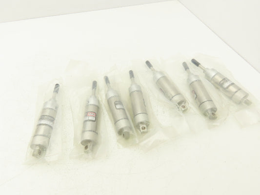 ARO Single Acting Round Pneumatic Air Cylinder 1" Stroke Spring Return -Lot of 7