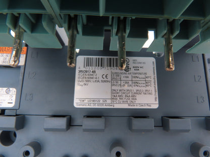 Siemens 3RV2917-1A | 3RV2917-4A | 3RV2917-4B 3 Phase Circuit Breaker Busbar Assy