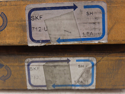 SKF 712 U Thrust Ball Bearing Race 3.54" OD x 2.36 ID x 1.2" Width Lot of 2