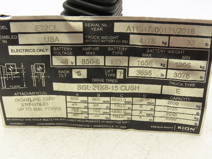 Linde 0009732997 Forklift Forward Reverse Selector Directional Switch Off E32CL