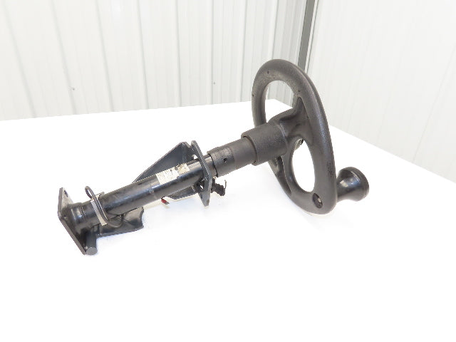 Linde 12855421000 Forklift Steering Wheel & Column W/Horn Removed From E32CL
