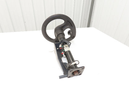 Linde 12855421000 Forklift Steering Wheel & Column W/Horn Removed From E32CL