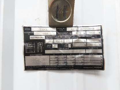 Linde Forklift Four Lever Control Set Lift Tilt Shift Position off E32CL