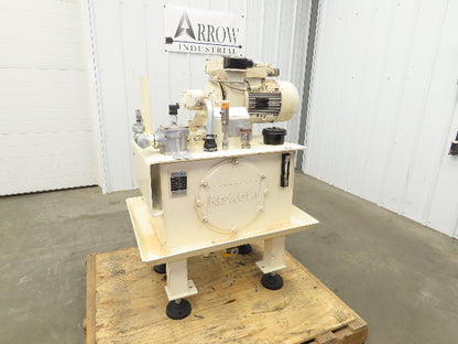 Rexroth PGF2-22/016RE20VE4 Hydraulic Power Unit 7GPM 5Hp 3000PSI 26 Gallon 460V
