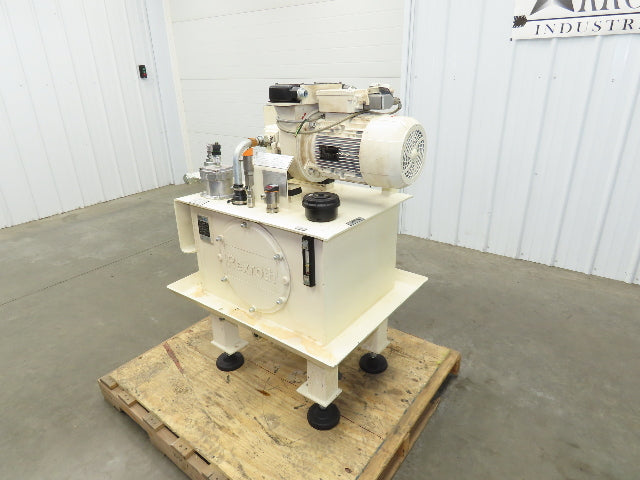 Rexroth PGF2-22/016RE20VE4 Hydraulic Power Unit 7GPM 5Hp 3000PSI 26 Gallon 460V